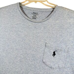 Polo Ralph Lauren Mens XL Light Blue Stretch Cotton Pocket T Shirt